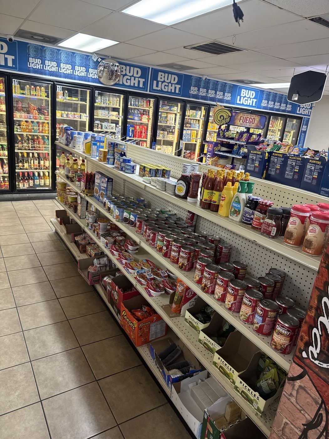 Canned goods and pantry aisle